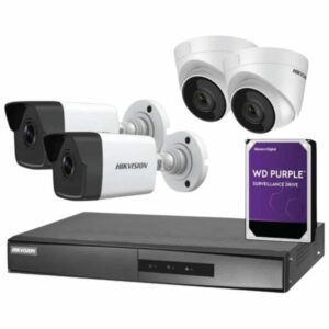 Hikvision 4 Channel Full HD IP CCTV Cameras NVR Kit
